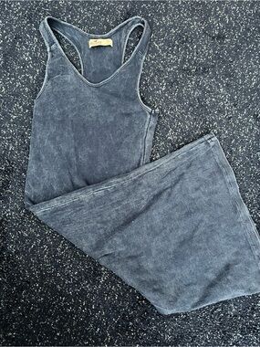 Hollister washed charcoal racerback maxi dress